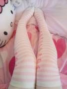 Pink and white stripes