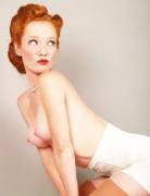 Topless pinup