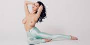 Jenya D Topless Photo shoot for American Apparel (MIC)