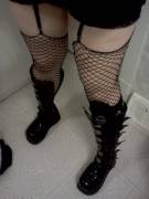 My fishnets with garters