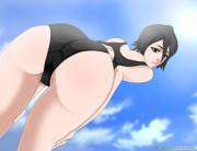 Rukia's Swimsuit Ass