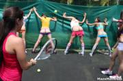 Tennis hazing.