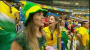 Fans at Brazil vs Colombia