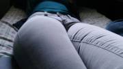 My wife's thighs in jeans