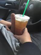 Venti at Starbucks (My friend didn't believe me and took the pic to show her other friends)