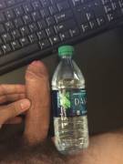 Uncut Geek and a water bottle