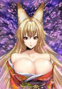 Fox Girl in a Kimono [zucchini]