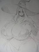 Sorceress Drawing