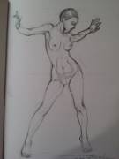 [OC] Nude Sketch by Paulina Vassileva (pauscorpi)