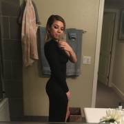 Jennette McCurdy showing off her ass in a tight dress
