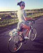 Katy Perry's ass on bike.