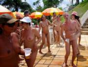 Summer Is Here = Time To Throw a Nude Pool Party!