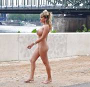 Good equipped nudist woman