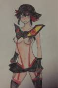 First one I've ever done in color pencil ~ Ryuko