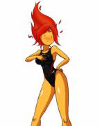 Flame princess hot in a one-peice [xpost from /r/SwimsuitHentai]