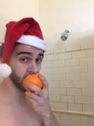 Coming home from Christmas to a festive shower orange!