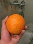 My very first shower orange.