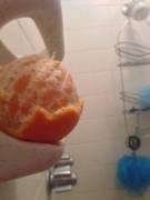 The freedom and beauty of shower oranges