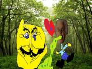 Scary Bilbo and Le 9gag Meme Face meet in a forest
