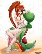 To anyone still here, have some yoshi vore. 