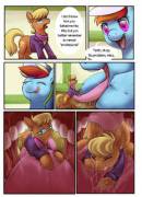[Soft Vore][Oral Vore][Swallowing][Gulping][Bulge][Tongue][Saliva][Willing][My Little Pony: Friendship is Magic][Rainbow Dash][Rule 34][Dialogue][Internal View][Unknown Digestion] Rainbow Dash's sweet talking pays off