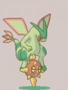 [M/F] [Animated] Flygon grinding on a Solrock