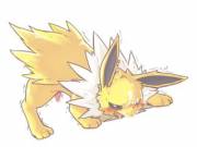 (x-post from /r/kemofurry) [m] Jolteon is fatigued.