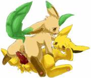 [M Jolteon with [F] Leafeon
