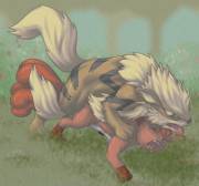 [M/F] Arcanine and Vulpix in the fire of passion