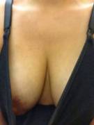 Wife showing some nipple