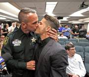 The first gay couple to be wed in Florida.