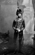 Winston Churchill aged 21 in his officer's uniform, 1895. 