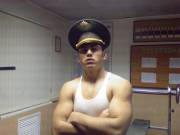 Beefy Russian soldier