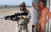 I love these before/after pictures of men in uniform
