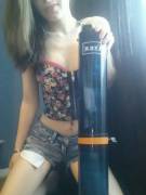 A little gravity bong and striptease (f)or you