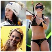 Anna Fenninger wins the Super G, and she's beautiful!!