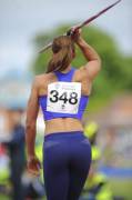 Jessica Ennis-Hill training in a thong