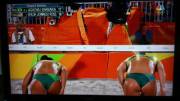 My favorite part of the US vs Brazil beach volleyball game last night