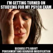 I'm a submissive lady trying to maintain a 4.0, but.... problems.