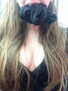 Sir told me to stop complaining...so he stuffed my panties in my mouth...but I look so silly.