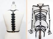Leather skeleton harness, it is my dream to own this.