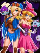 Rosa and Peach are late for Halloween!