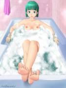 Bulma in the bath [katzueki] (x-post /r/rule34feet)