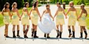 Another wedding party made up of 8 tasty young ladies