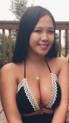 Cum on this smoking hot huge tits asian!