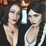 halloween mom and daughter