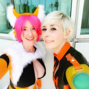 Colourful cosplayers