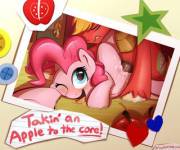 Takin' an Apple to the core [Pinkie Pie][Big Mac][M/F] (artist: braeburned)