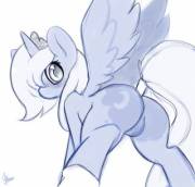 Princess Luna butt [solo] (artist: terrabutt)