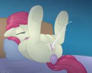 Oh Apple Bloom, you little squirt, you. [solo][dildo][filly] (artist: cobalt snow)